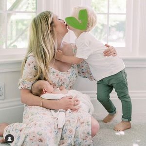 Abercrombie and Fitch Floral Smocked Midi